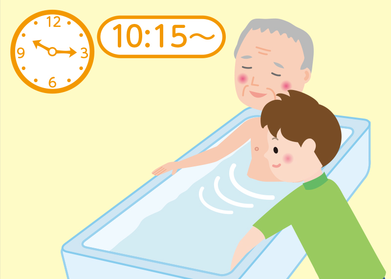 入浴・個別リハビリ・脳トレ